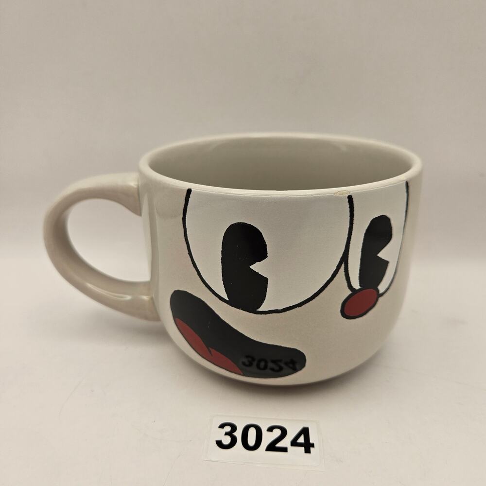 JUST FUNKY CUPHEAD 20oz COFFEE MUG WHITE CERAMIC